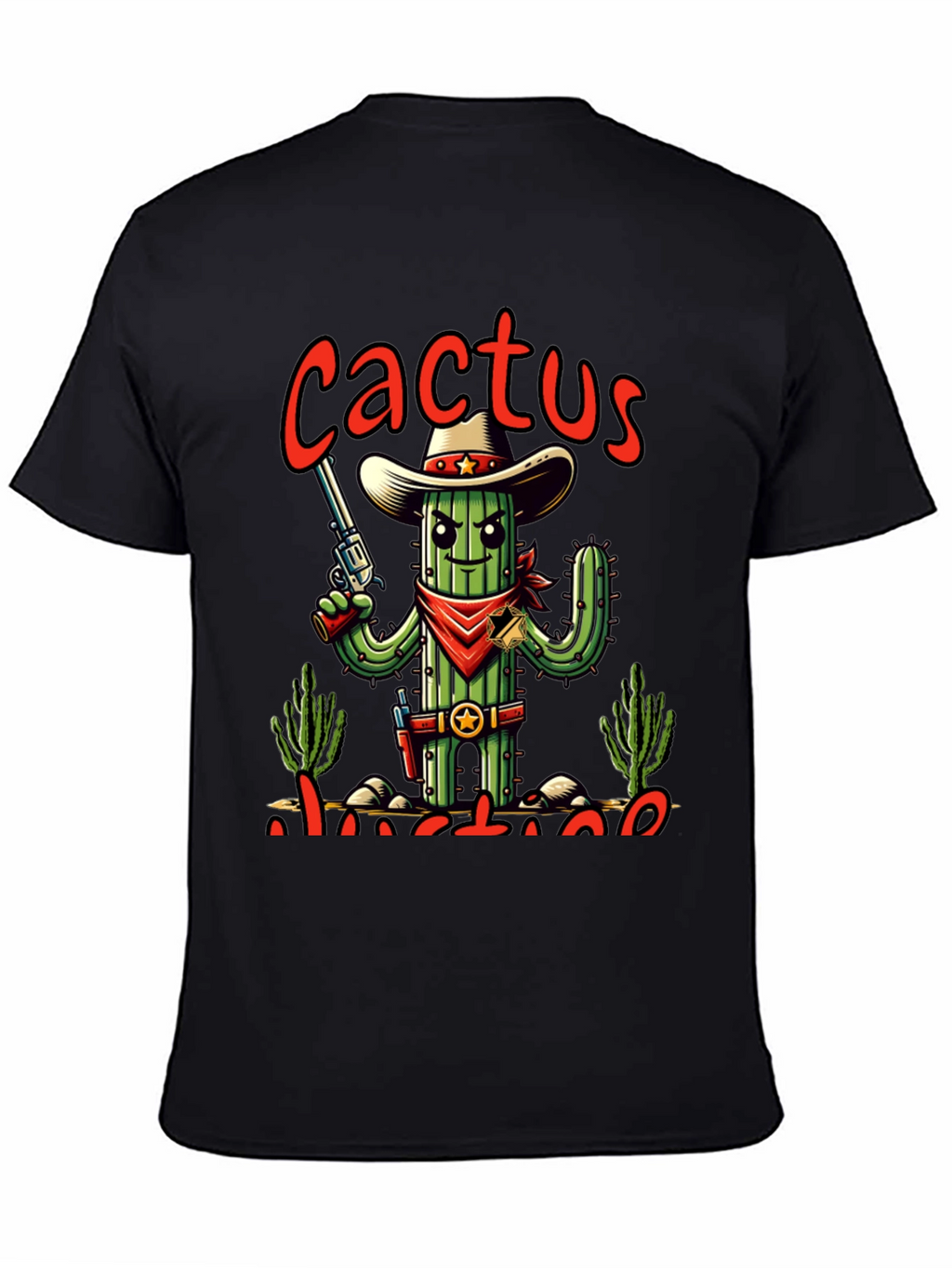 Cactus Justice Graphic Tee - Western Style