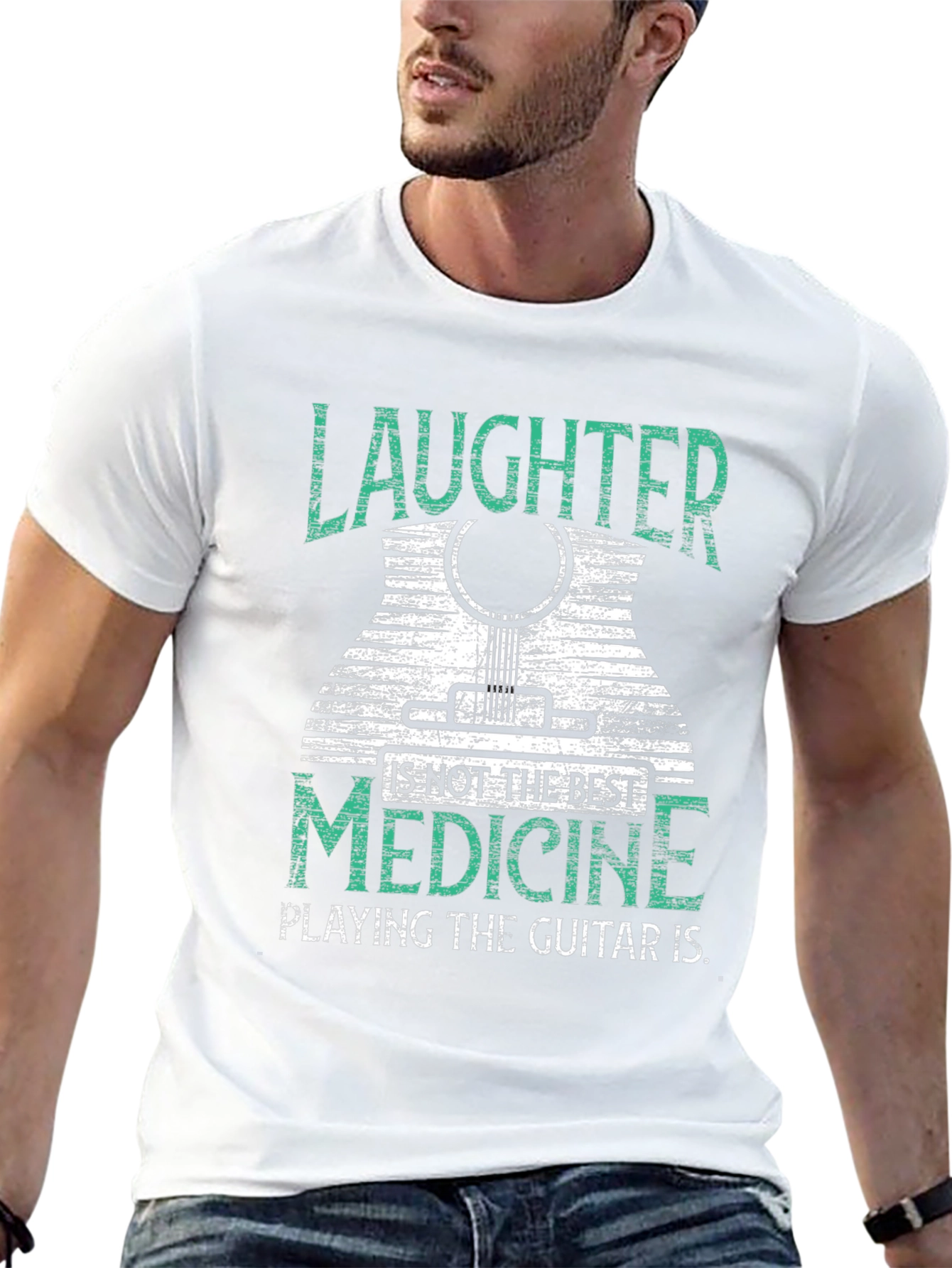 Laughter is Medicine Guitar Player T-Shirt