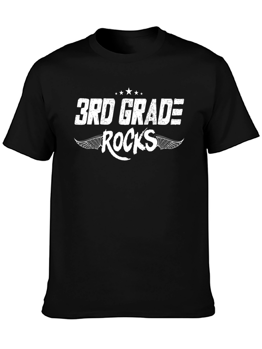 3rd Grade Rocks Graphic Tee - Black