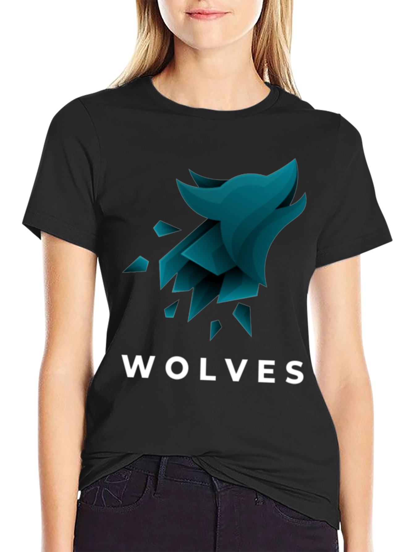 Wolves Graphic Tee - Stylish Mens Black T-Shirt