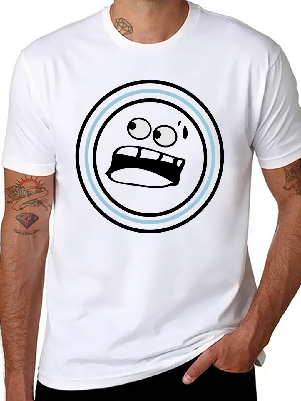 Funny Emoji Black T-Shirt