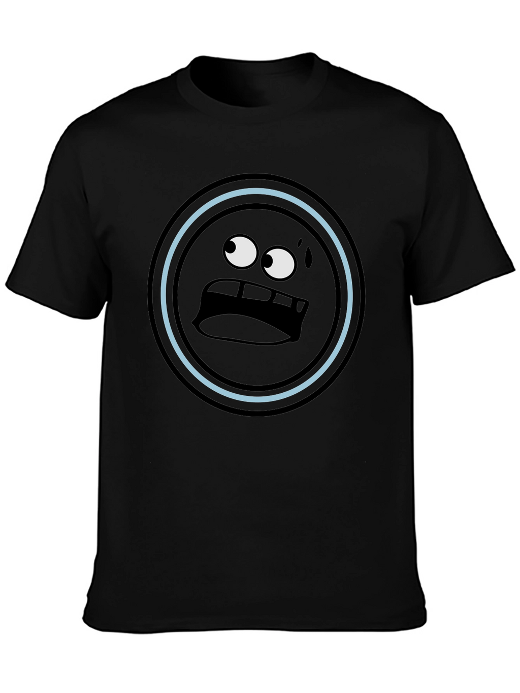 Funny Emoji Black T-Shirt