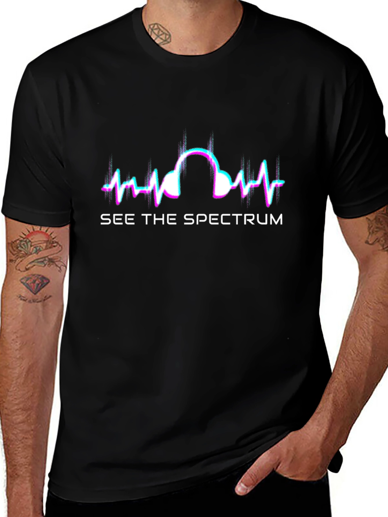 See the Spectrum Graphic T-Shirt - Music Lover Tee