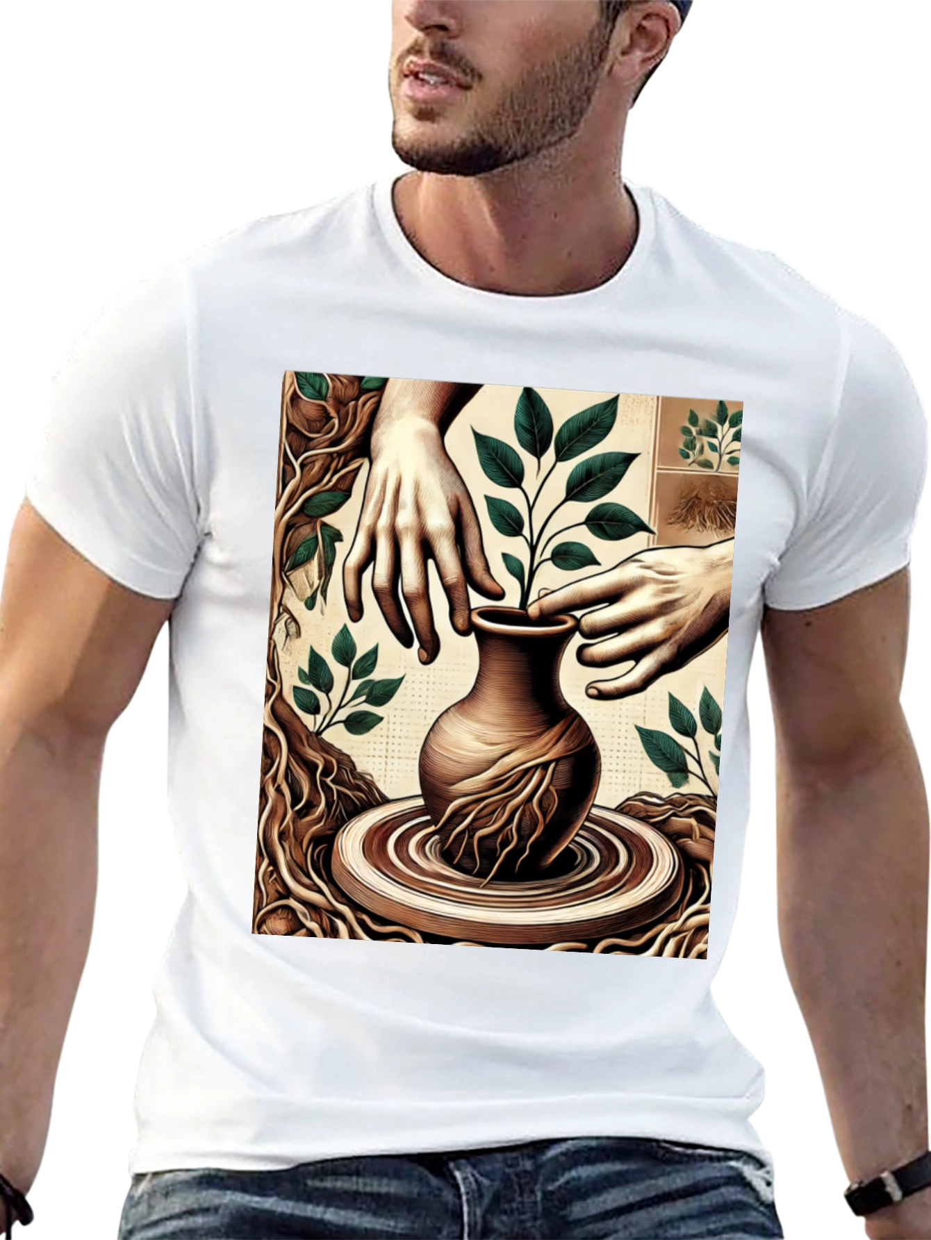 Nature Art T-Shirt - Organic Design