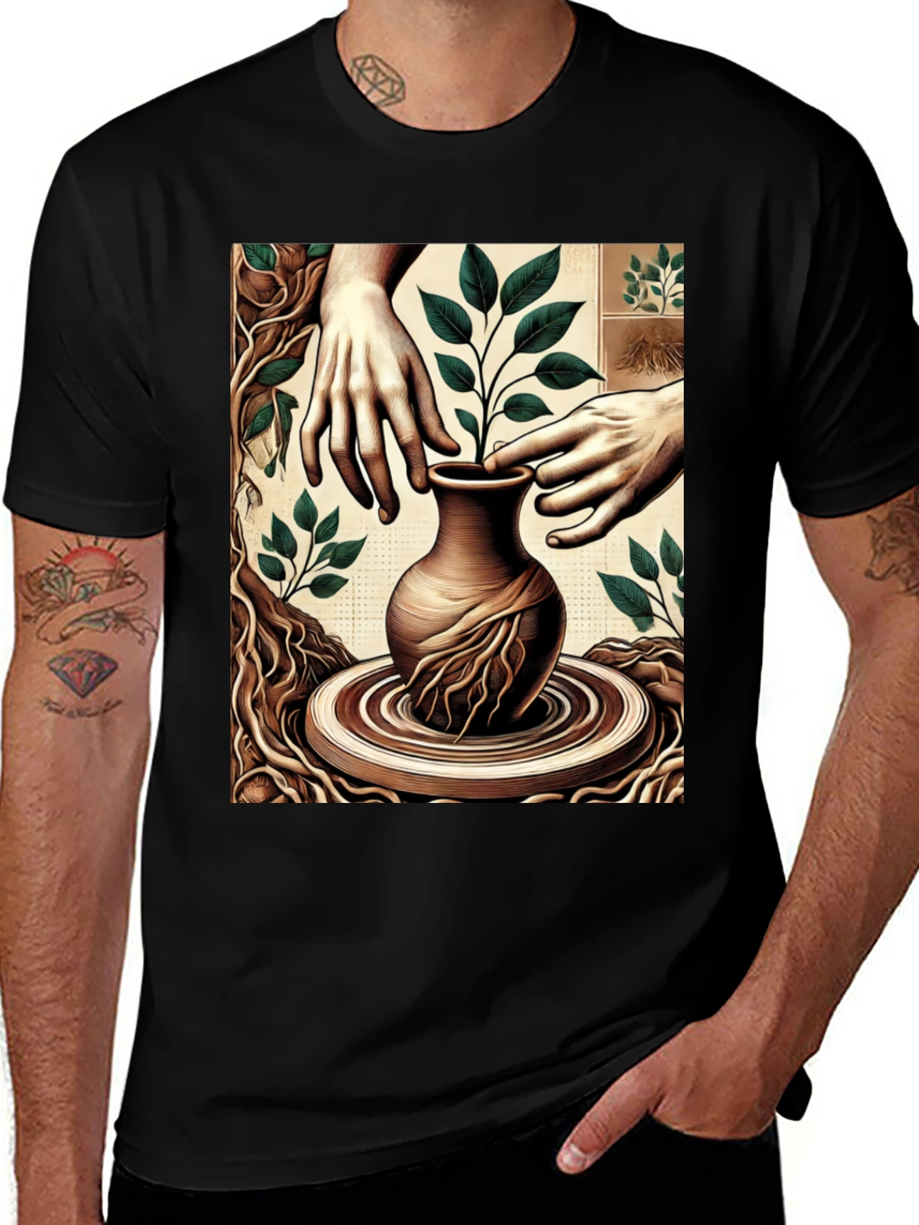 Nature Art T-Shirt - Organic Design