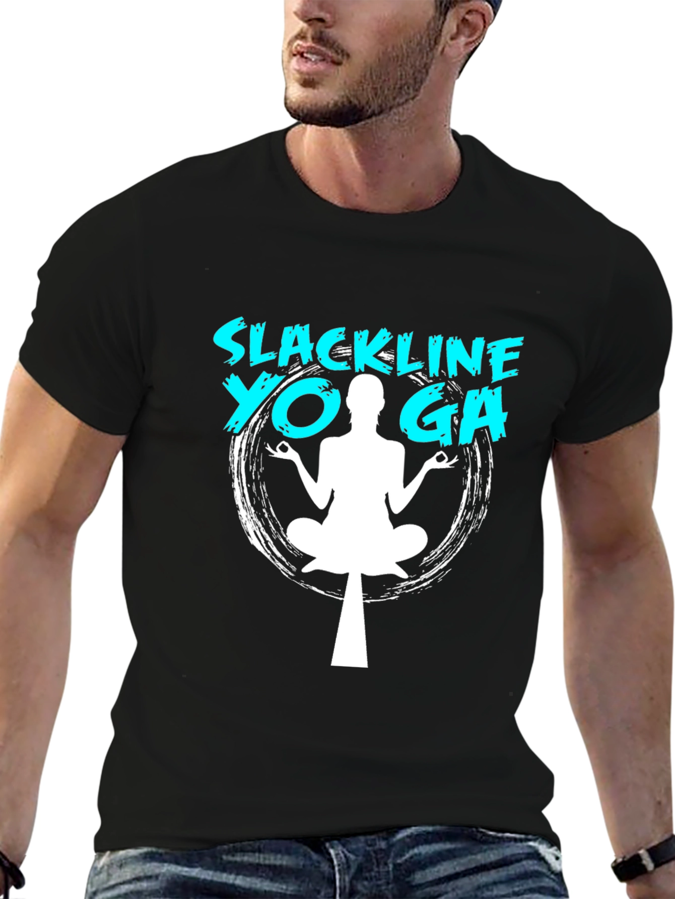 Slackline Yoga T-Shirt - Balance & Zen