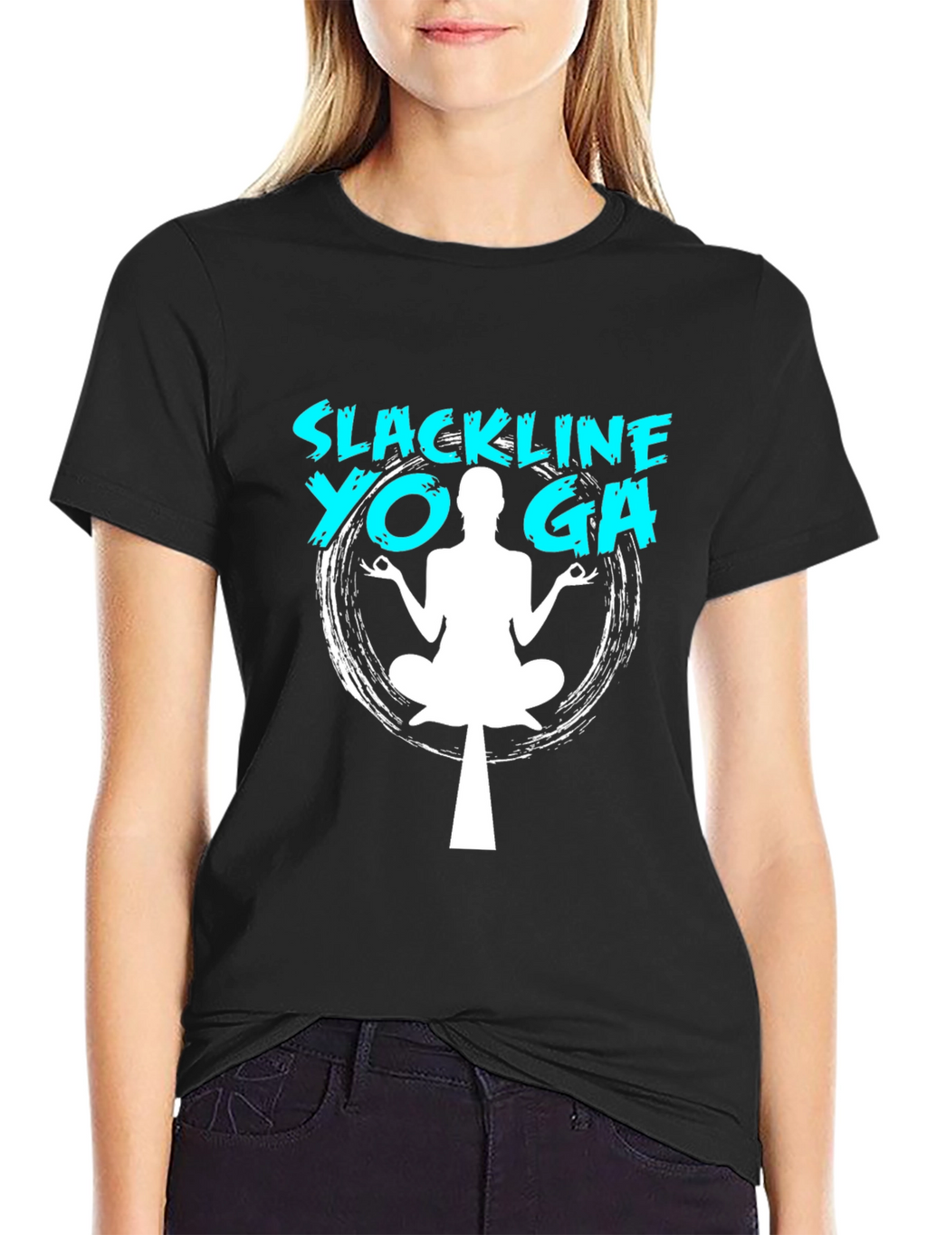 Slackline Yoga T-Shirt - Balance & Zen