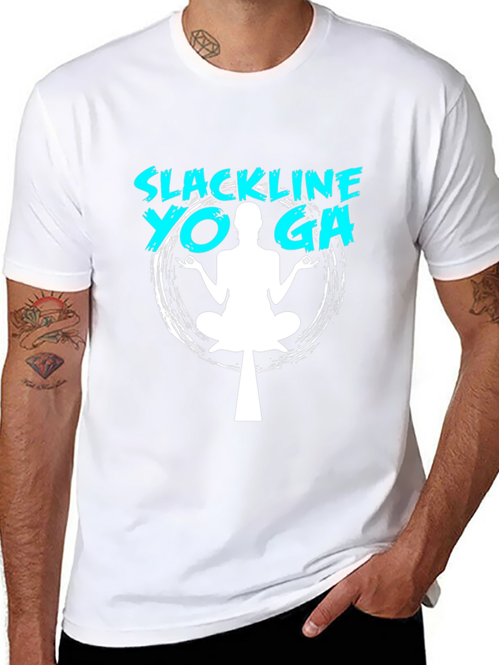 Slackline Yoga T-Shirt - Balance & Zen