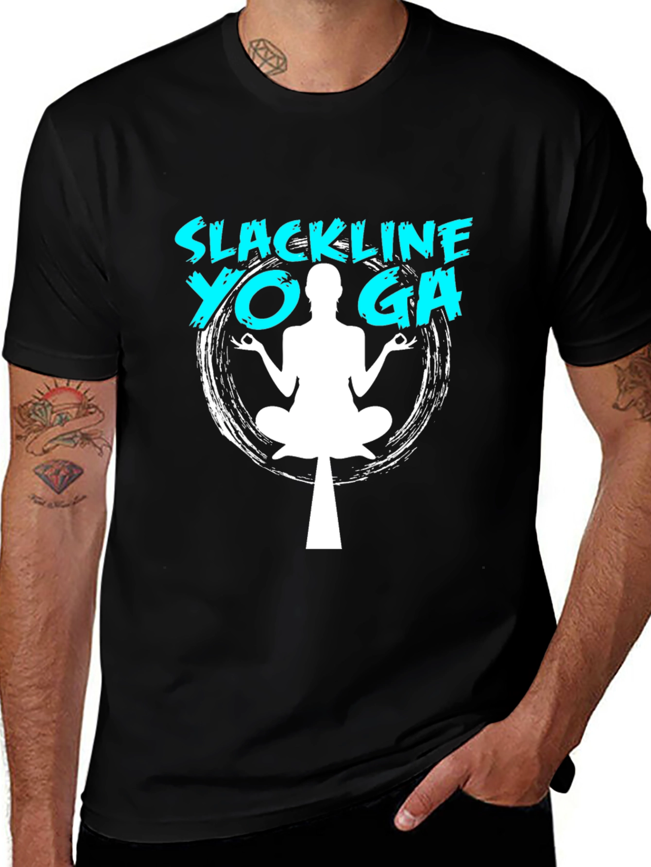 Slackline Yoga T-Shirt - Balance & Zen