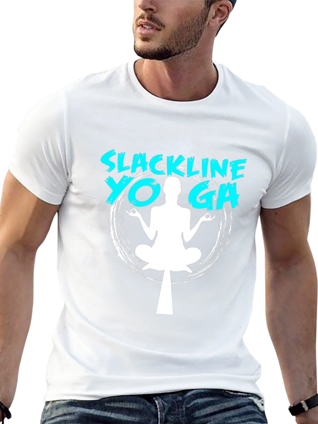 Slackline Yoga T-Shirt - Balance & Zen