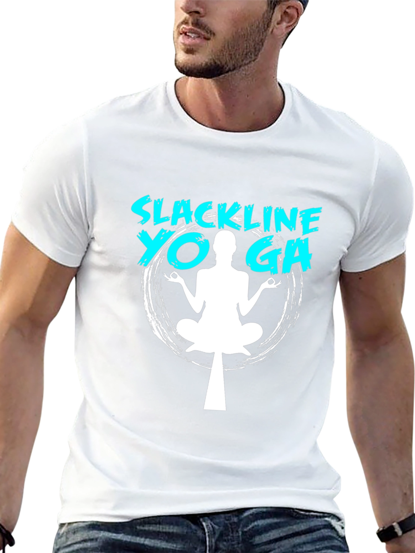 Slackline Yoga T-Shirt - Balance & Zen