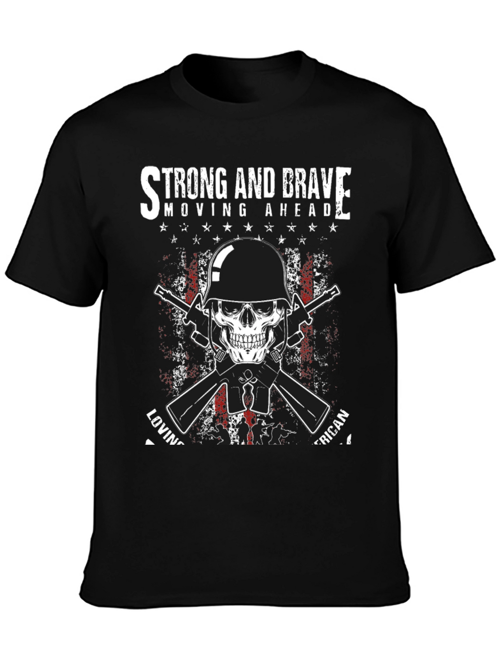 Strong & Brave American Graphic T-Shirt