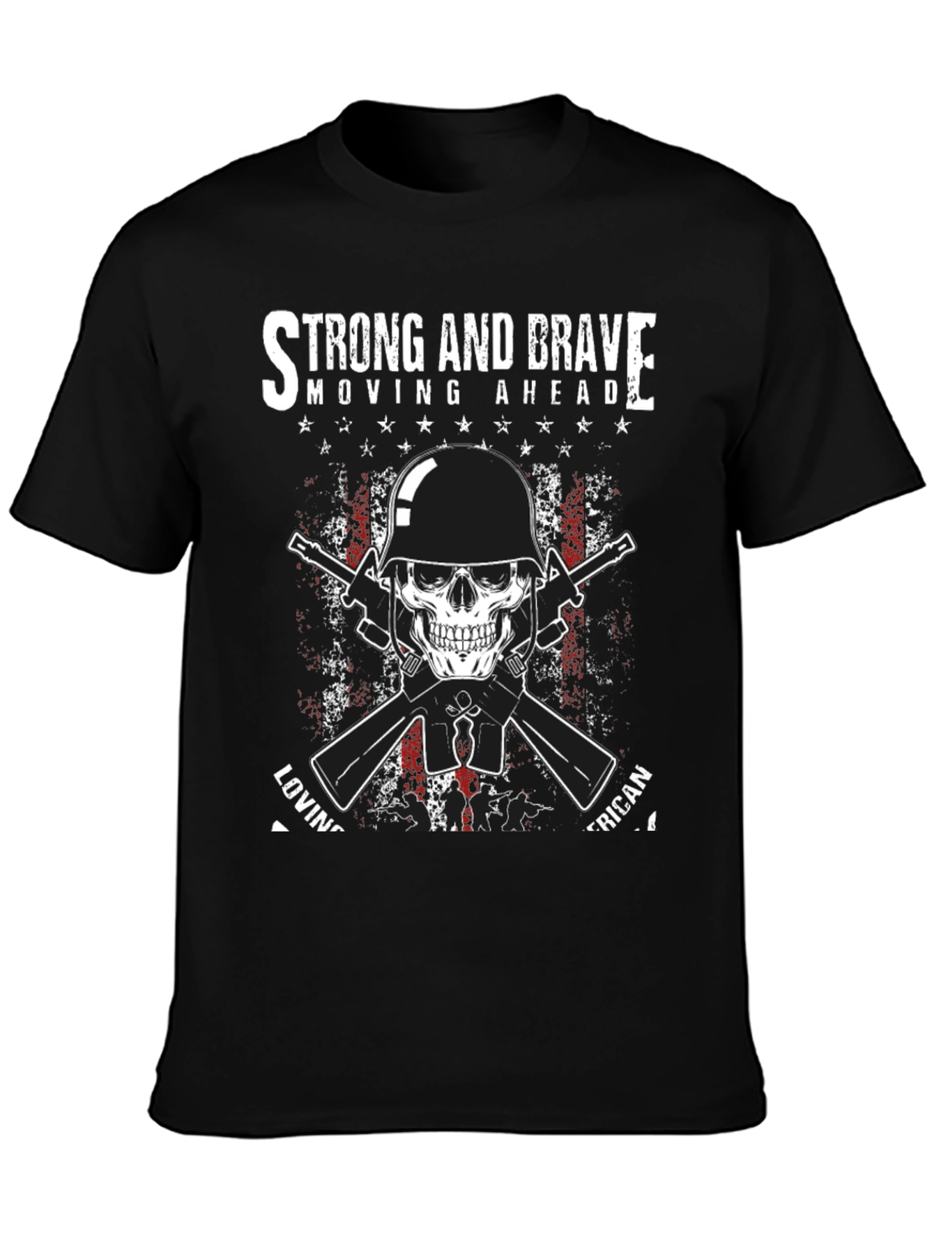 Strong & Brave American Graphic T-Shirt