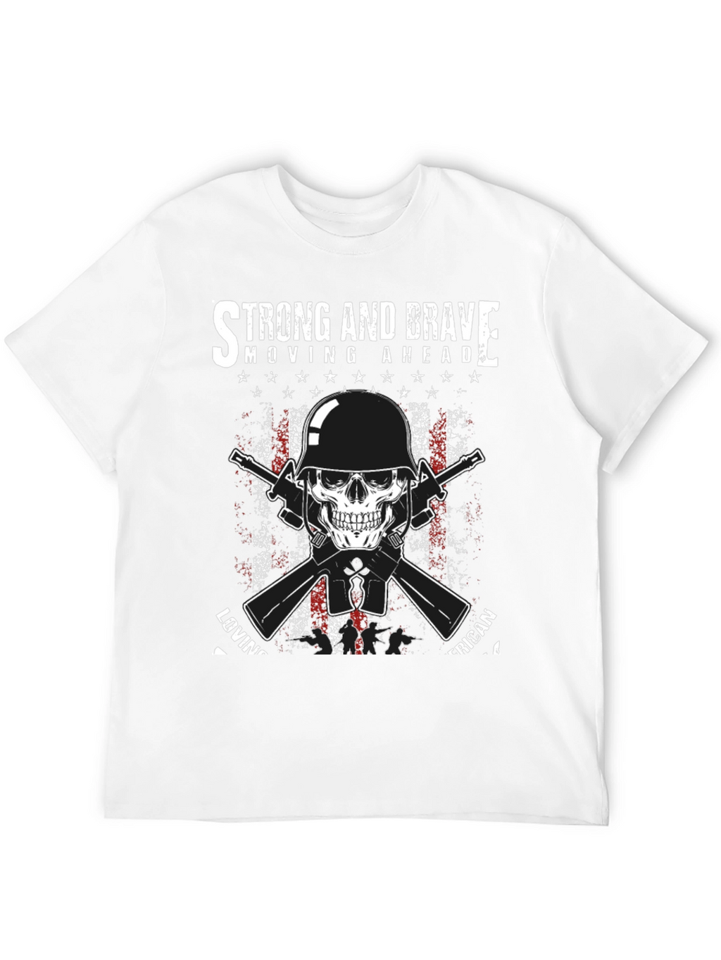 Strong & Brave American Graphic T-Shirt