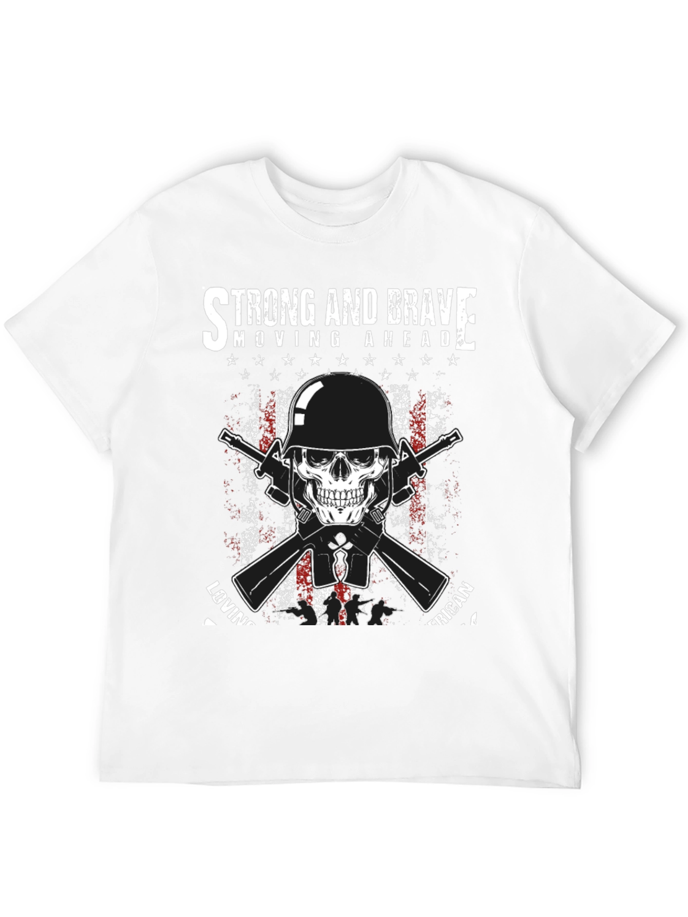 Strong & Brave American Graphic T-Shirt