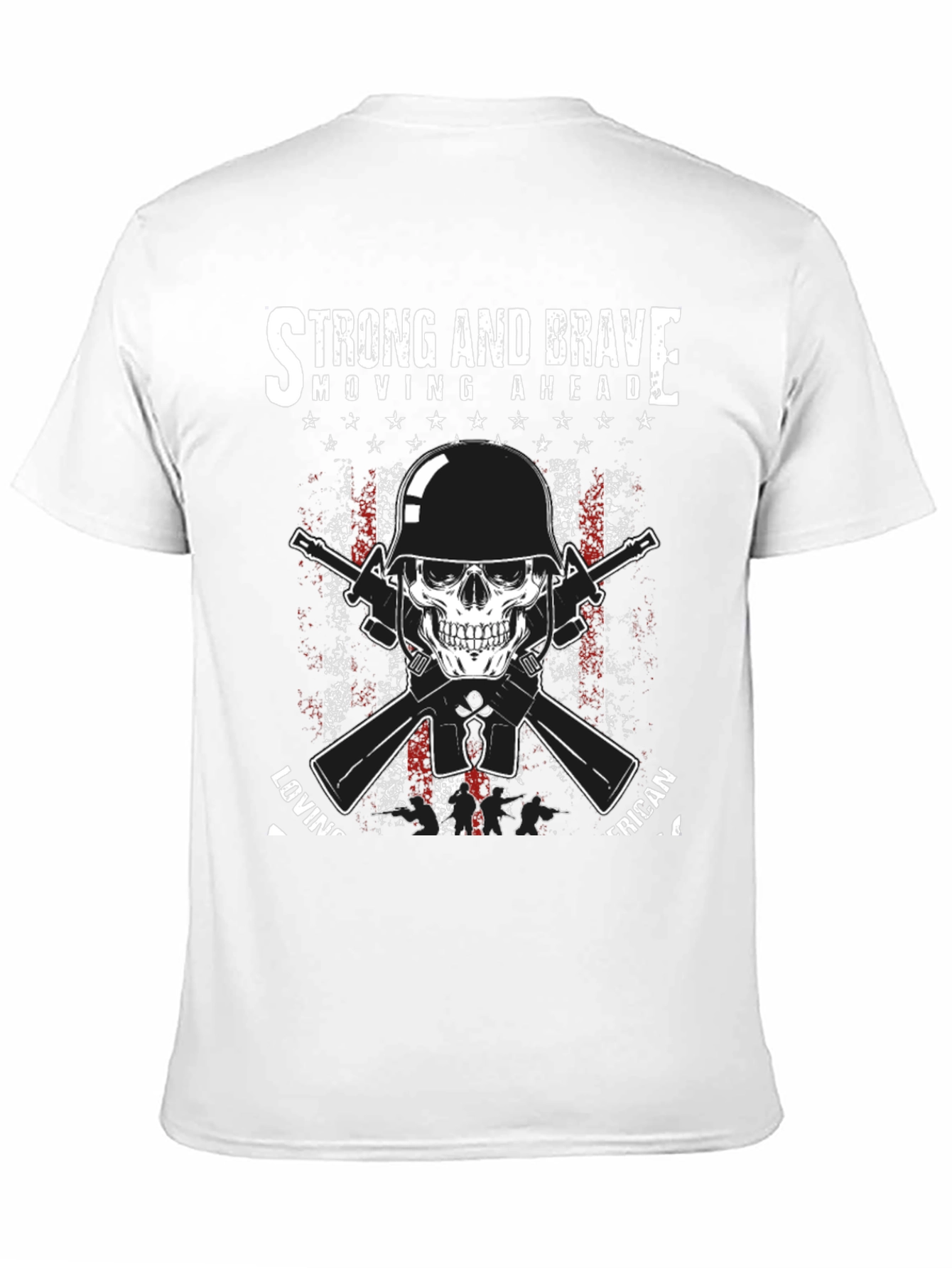 Strong & Brave American Graphic T-Shirt