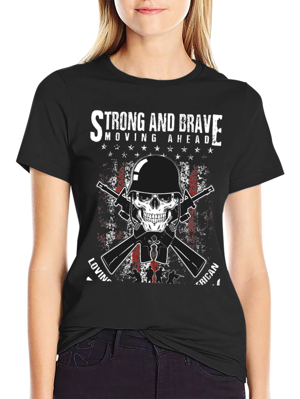 Strong & Brave American Graphic T-Shirt