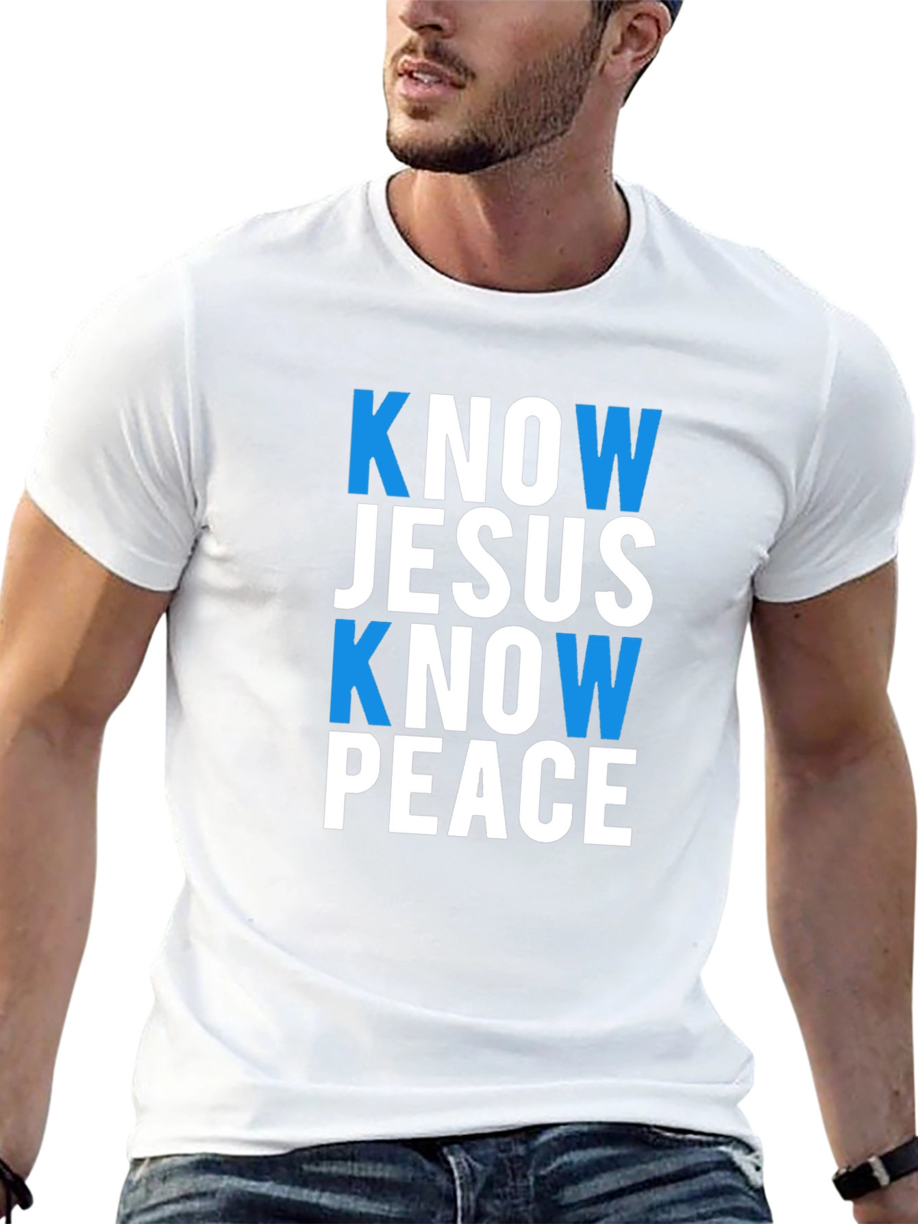 Know Jesus Know Peace Black T-Shirt