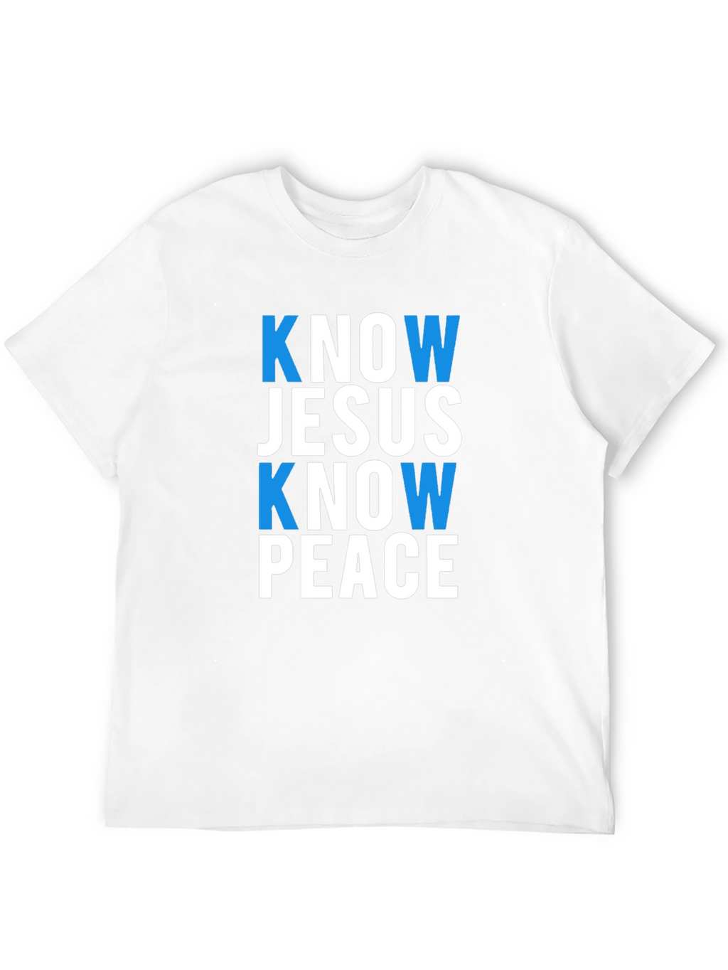 Know Jesus Know Peace Black T-Shirt