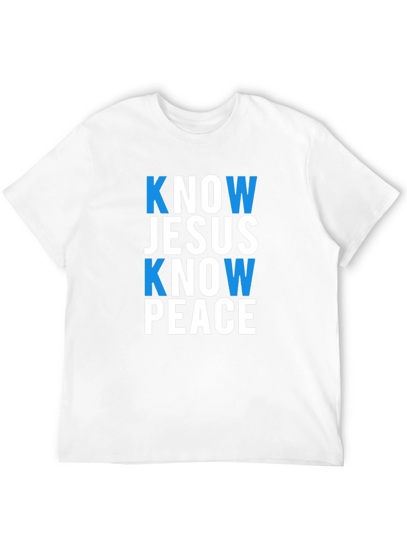 Know Jesus Know Peace Black T-Shirt