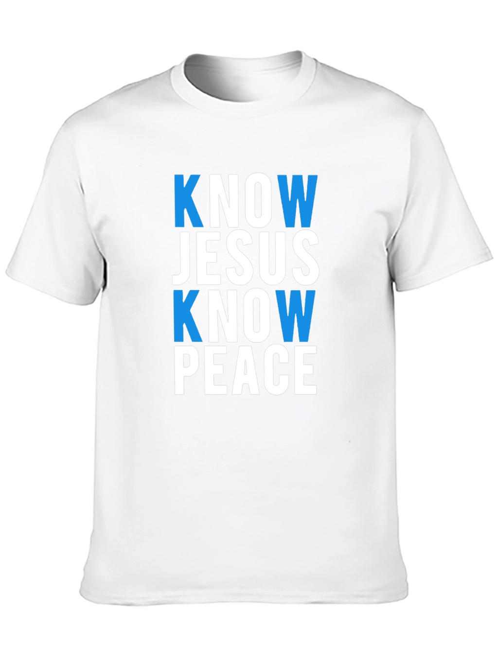 Know Jesus Know Peace Black T-Shirt