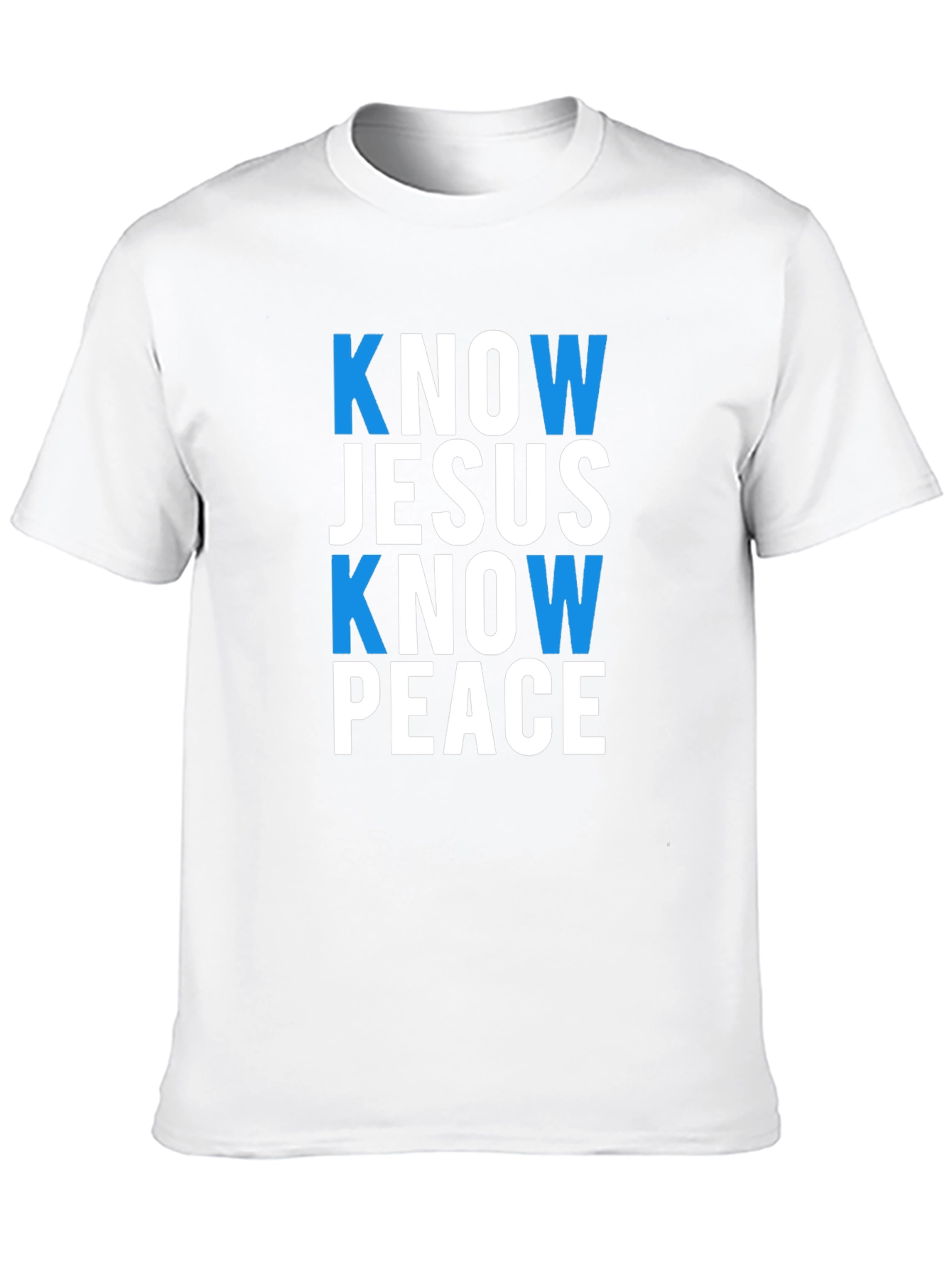 Know Jesus Know Peace Black T-Shirt