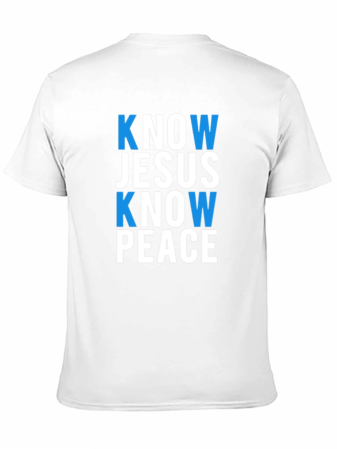 Know Jesus Know Peace Black T-Shirt