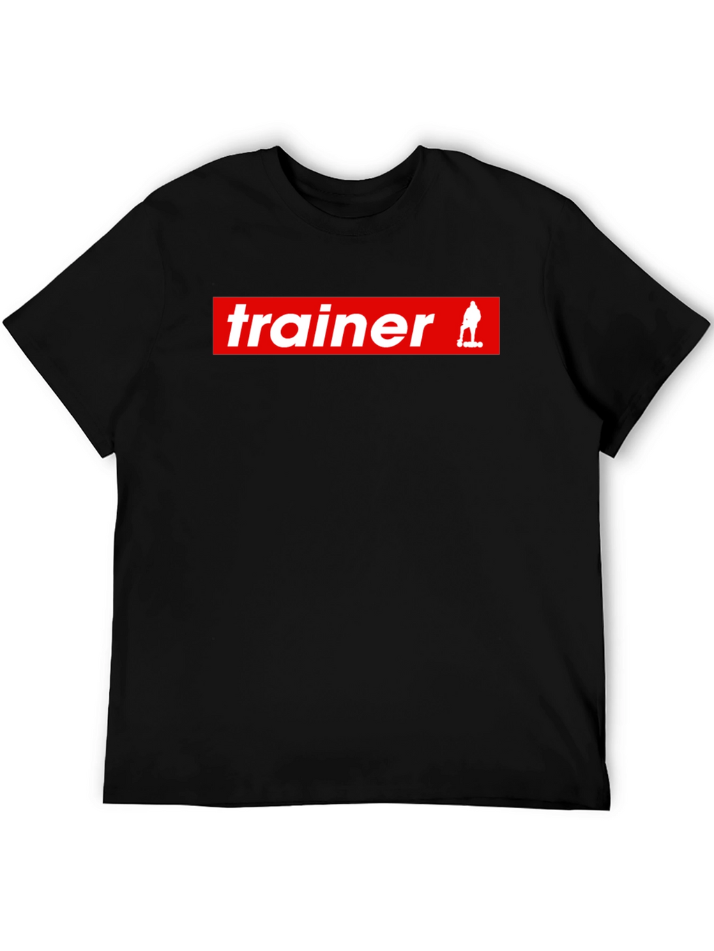 Trainer Graphic Tee - Black Cotton T-Shirt