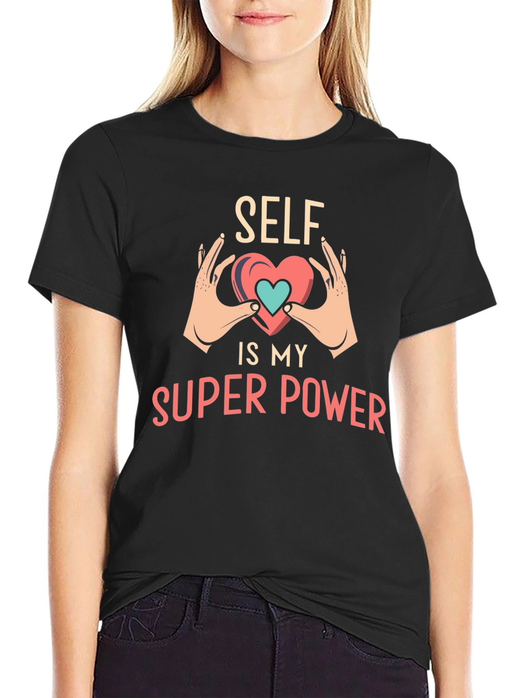 Self is My Superpower Black T-Shirt