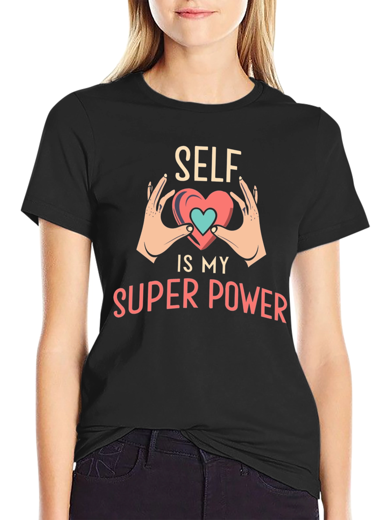 Self is My Superpower Black T-Shirt