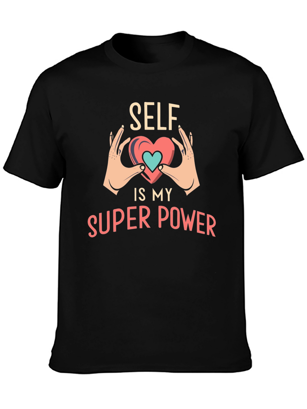 Self is My Superpower Black T-Shirt