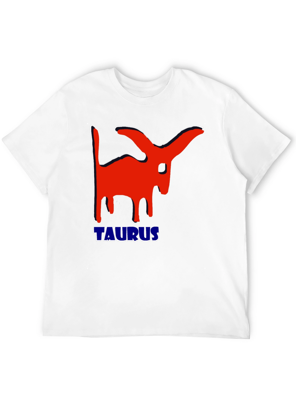 Taurus Zodiac Sign Graphic T-Shirt - Black