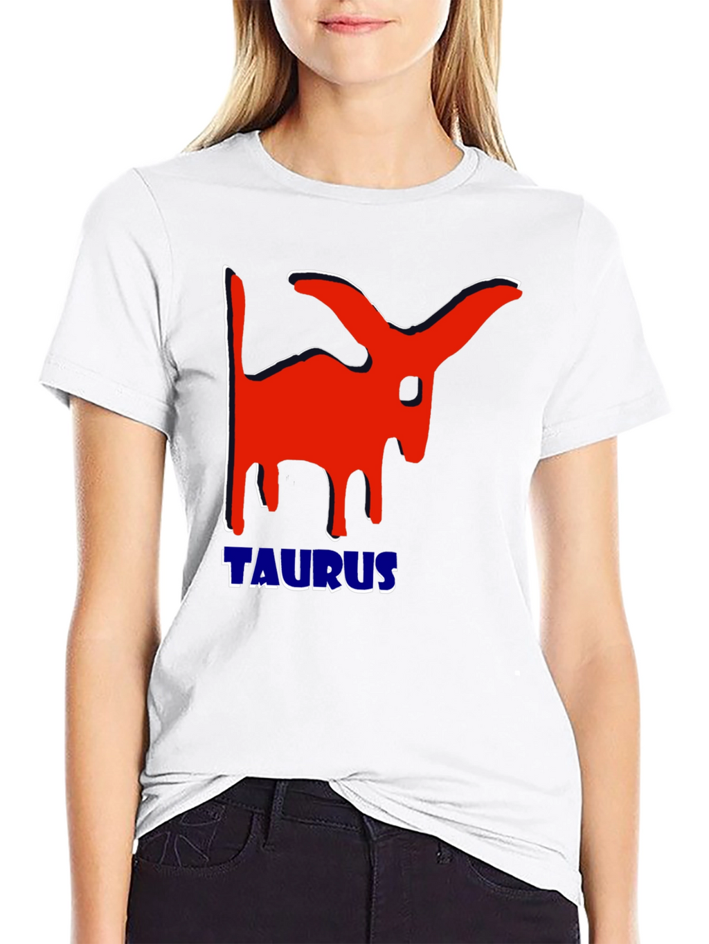 Taurus Zodiac Sign Graphic T-Shirt - Black