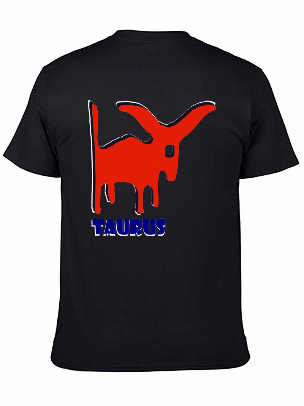 Taurus Zodiac Sign Graphic T-Shirt - Black