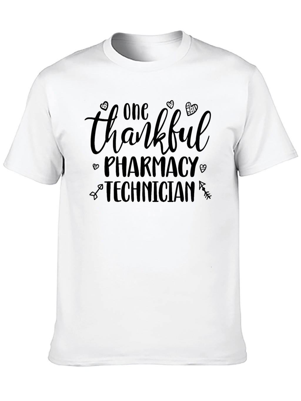 Thankful Pharmacy Technician Black T-Shirt