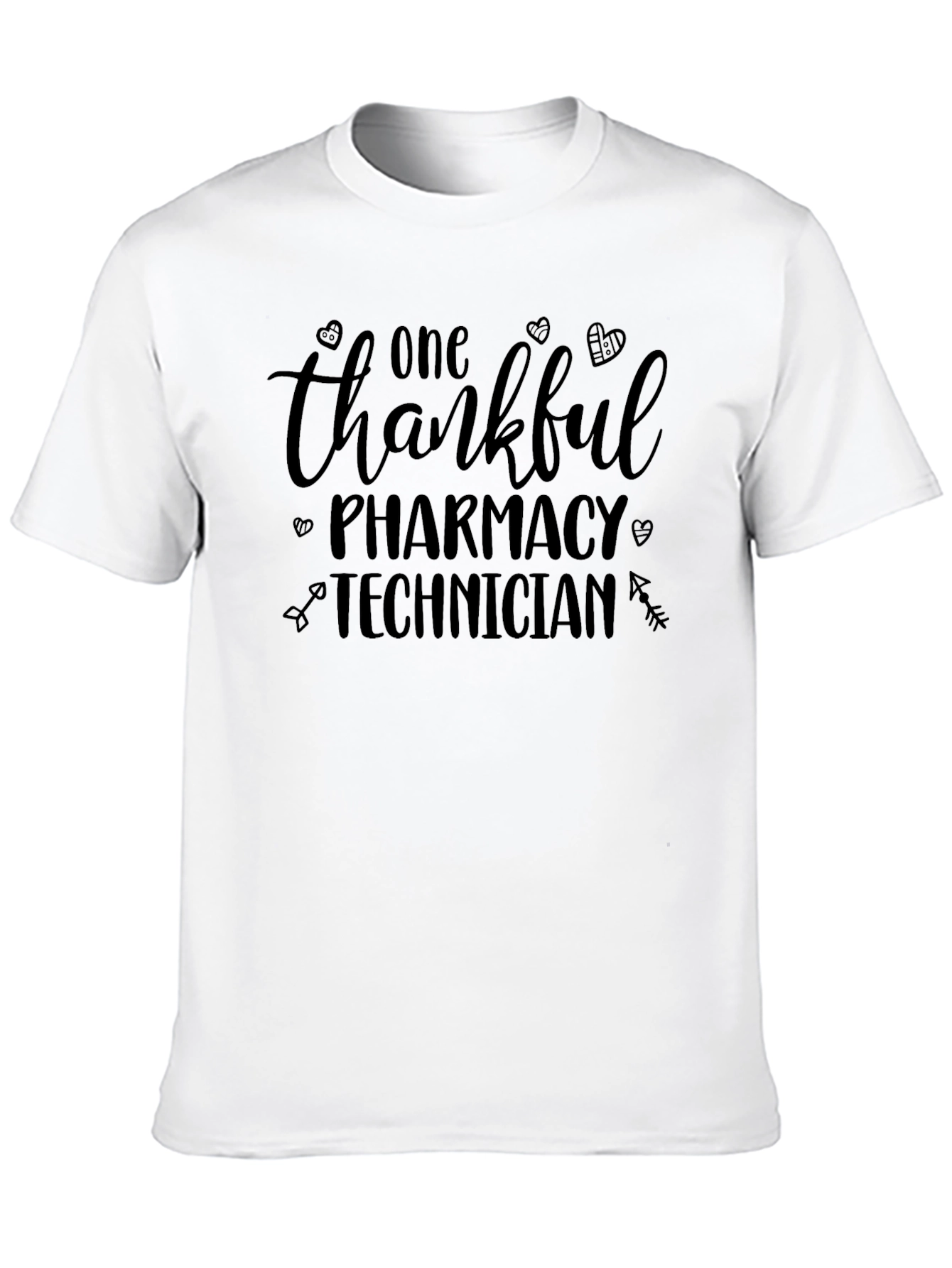 Thankful Pharmacy Technician Black T-Shirt