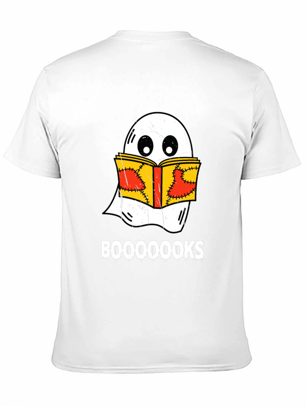 Booooks Ghost Reading T-Shirt - Halloween Apparel