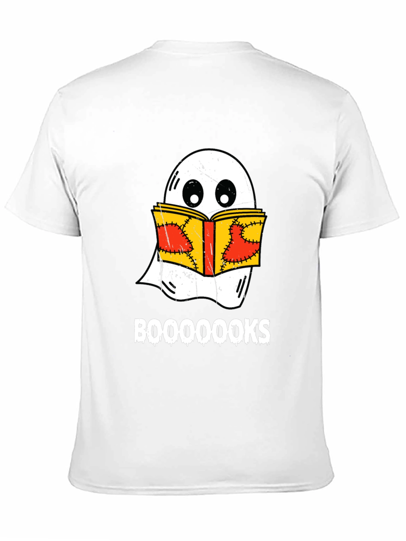 Booooks Ghost Reading T-Shirt - Halloween Apparel