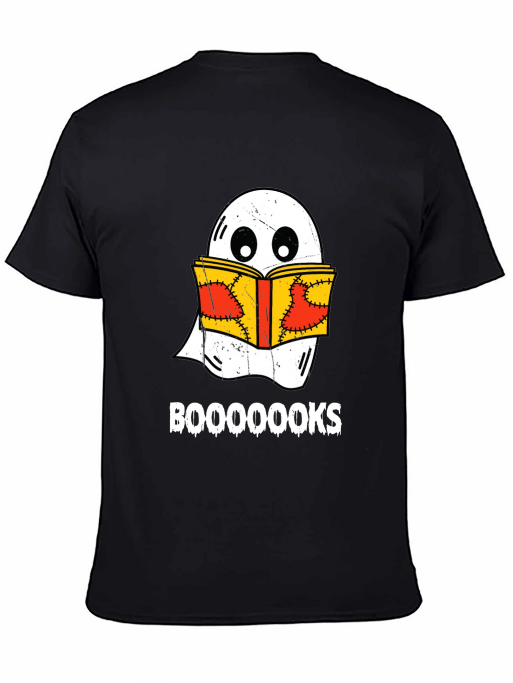 Booooks Ghost Reading T-Shirt - Halloween Apparel