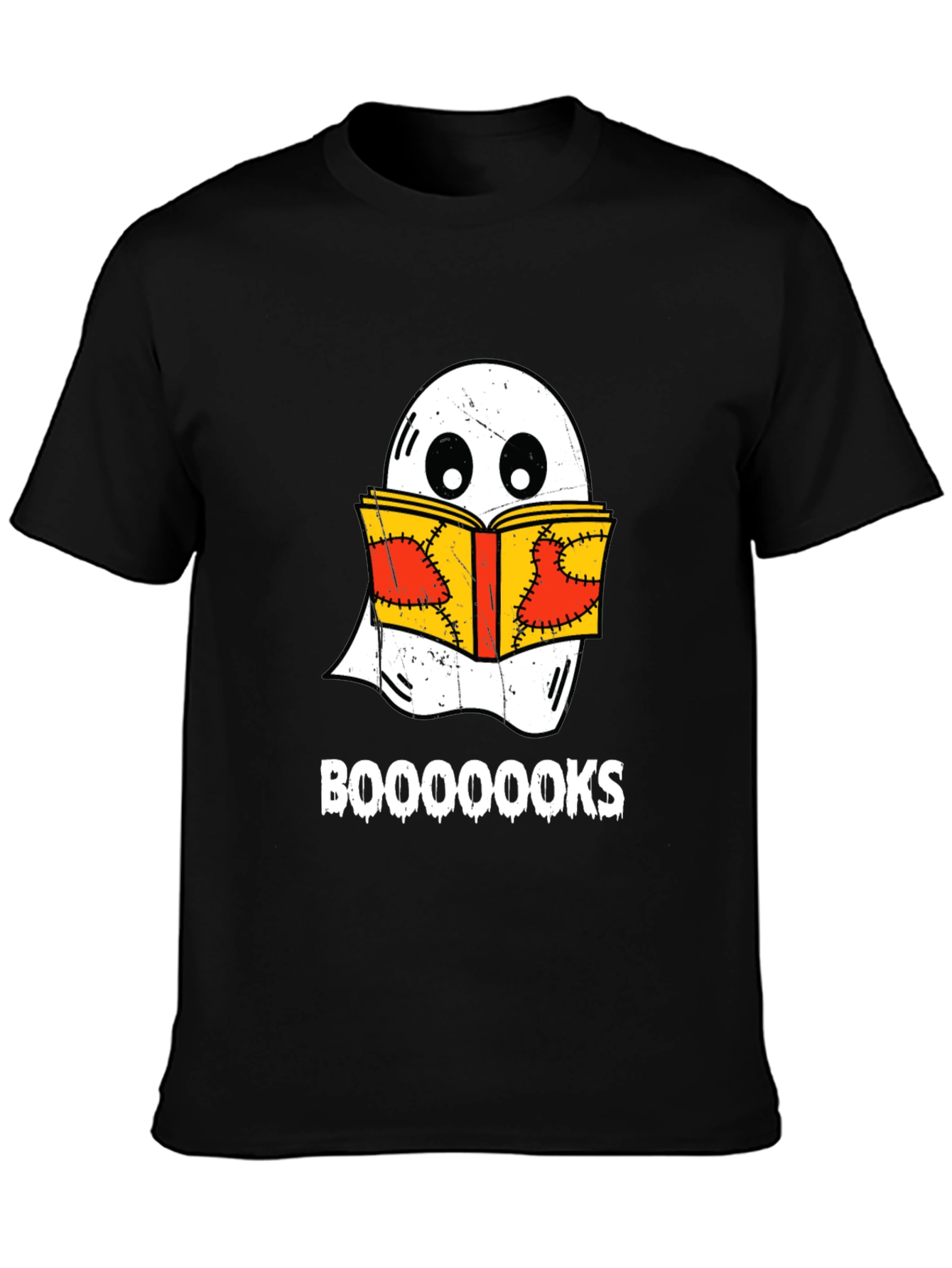 Booooks Ghost Reading T-Shirt - Halloween Apparel