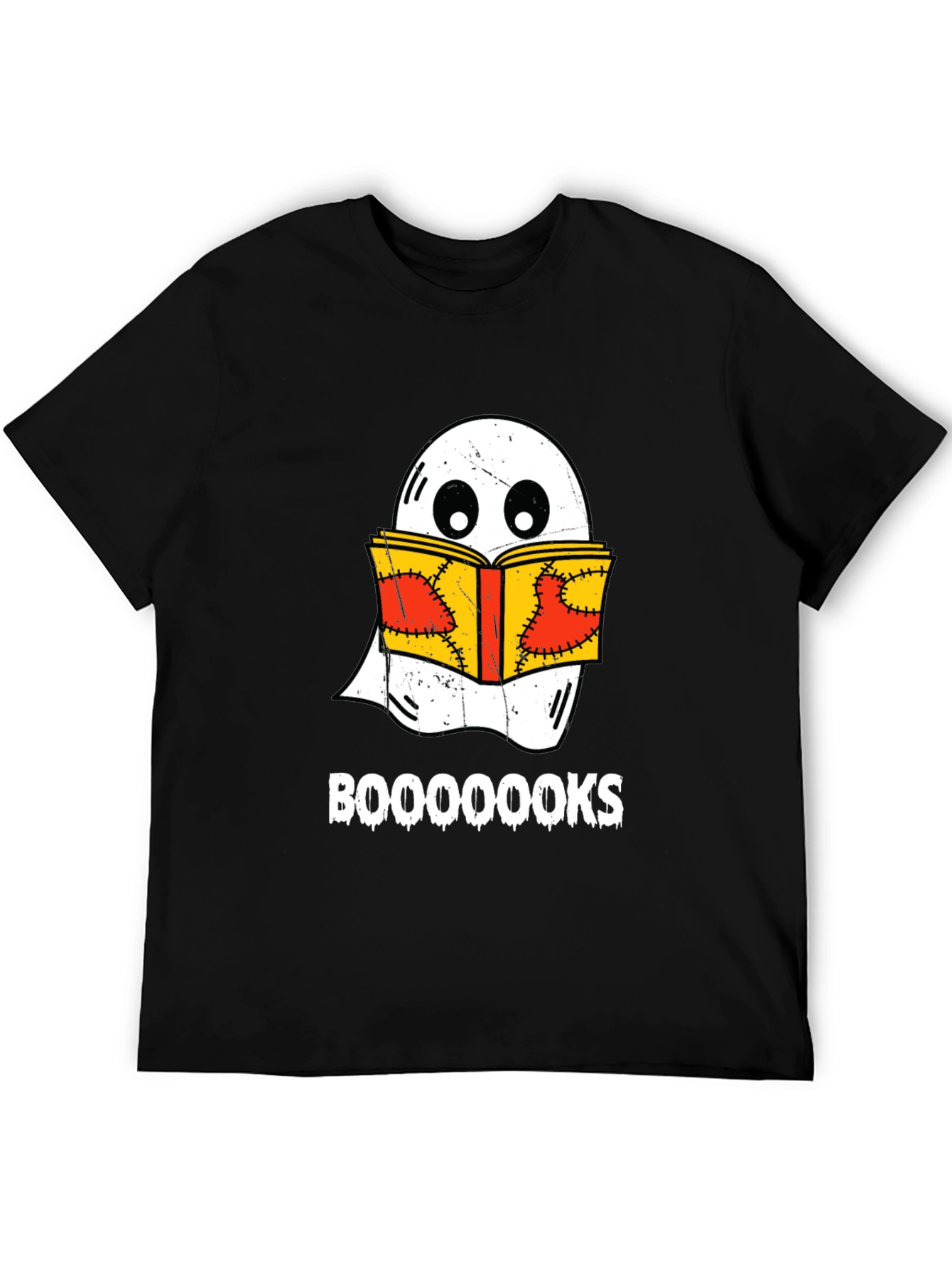Booooks Ghost Reading T-Shirt - Halloween Apparel