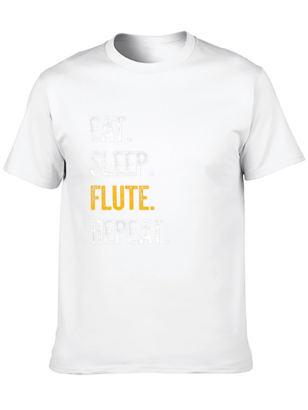 Eat Sleep Flute Repeat Black T-Shirt