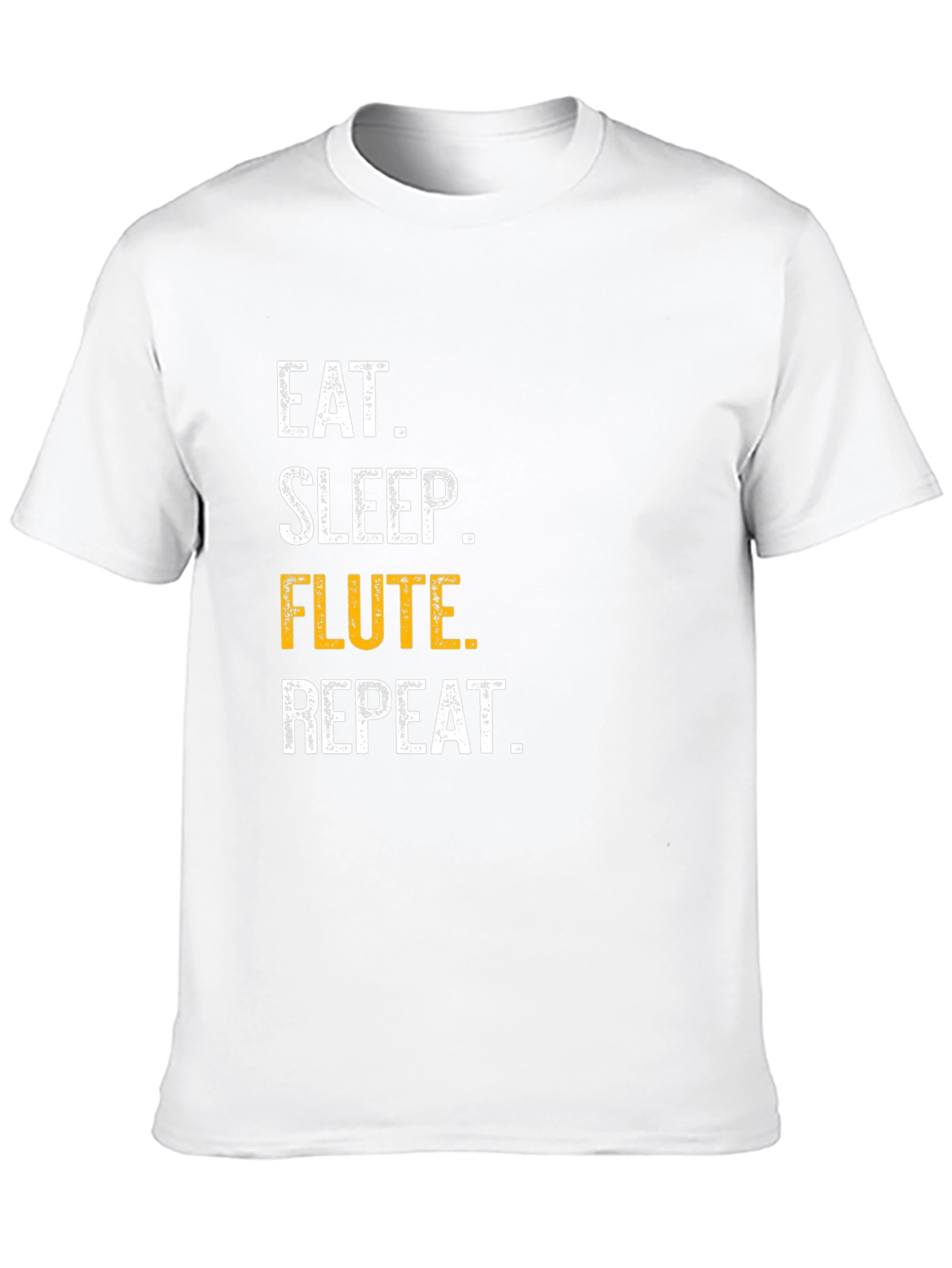 Eat Sleep Flute Repeat Black T-Shirt