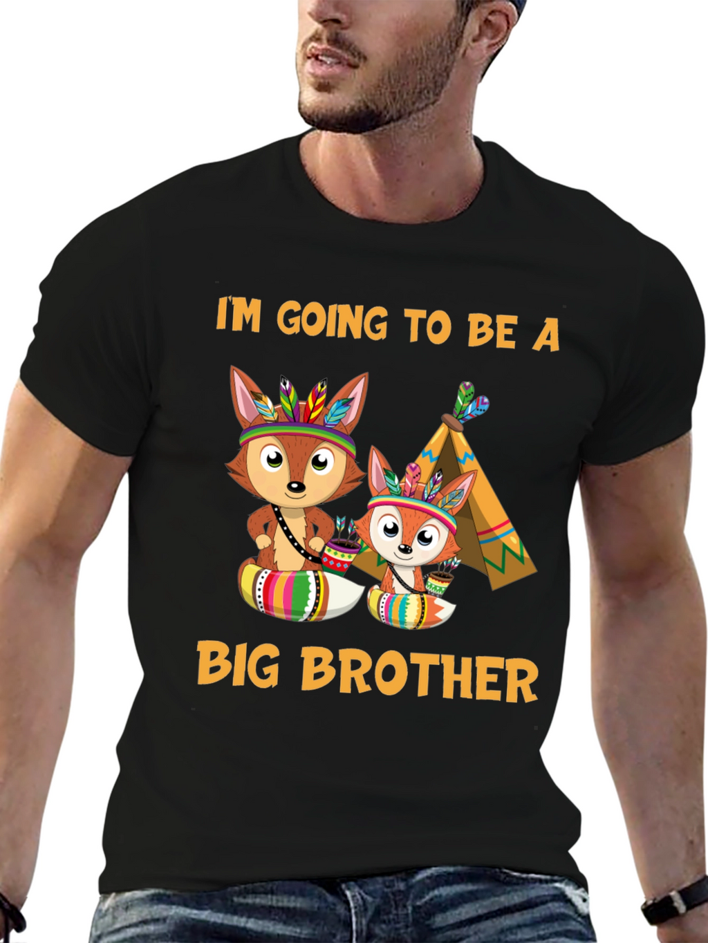 Big Brother Fox Tee - Pregnancy Announcement