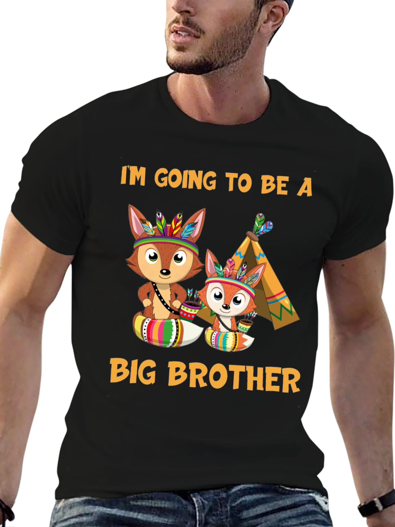 Big Brother Fox Tee - Pregnancy Announcement