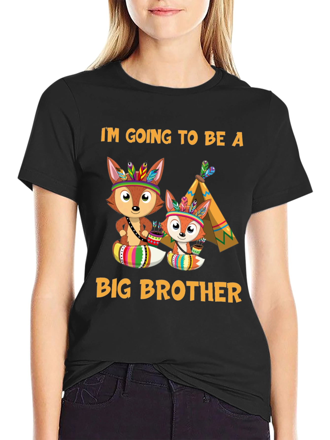Big Brother Fox Tee - Pregnancy Announcement