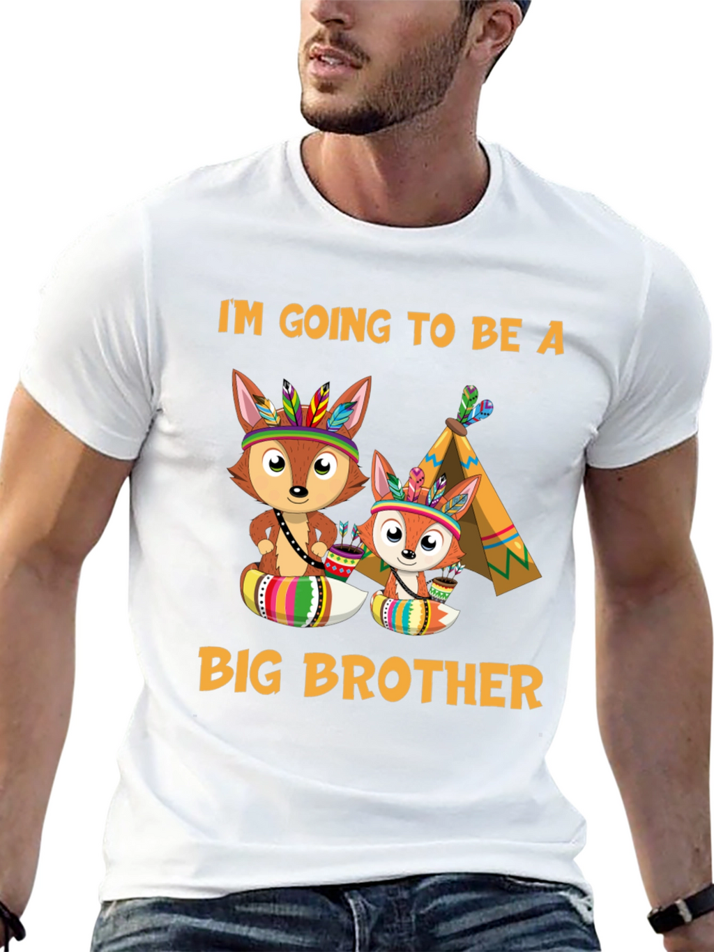 Big Brother Fox Tee - Pregnancy Announcement