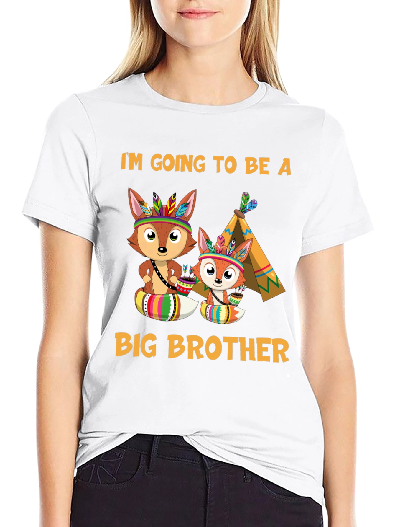 Big Brother Fox Tee - Pregnancy Announcement