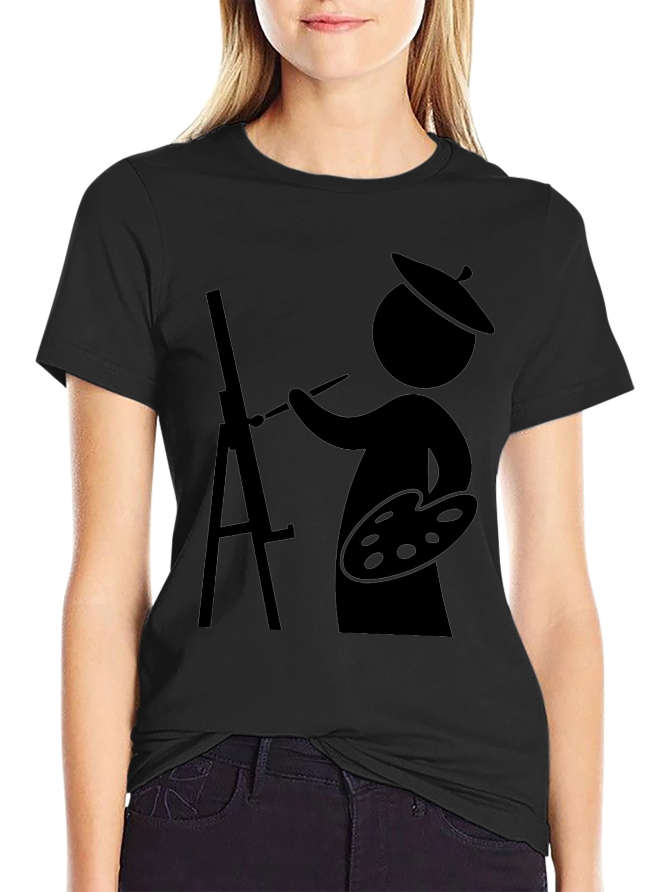 Artist Graphic T-Shirt - Painter on Canvas Tee