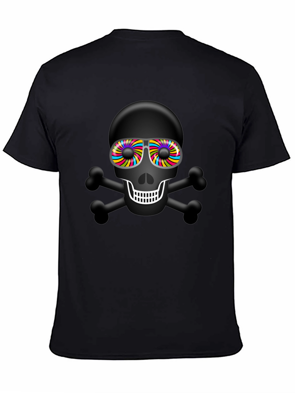 Skull & Crossbones T-Shirt: Psychedelic Sunglasses